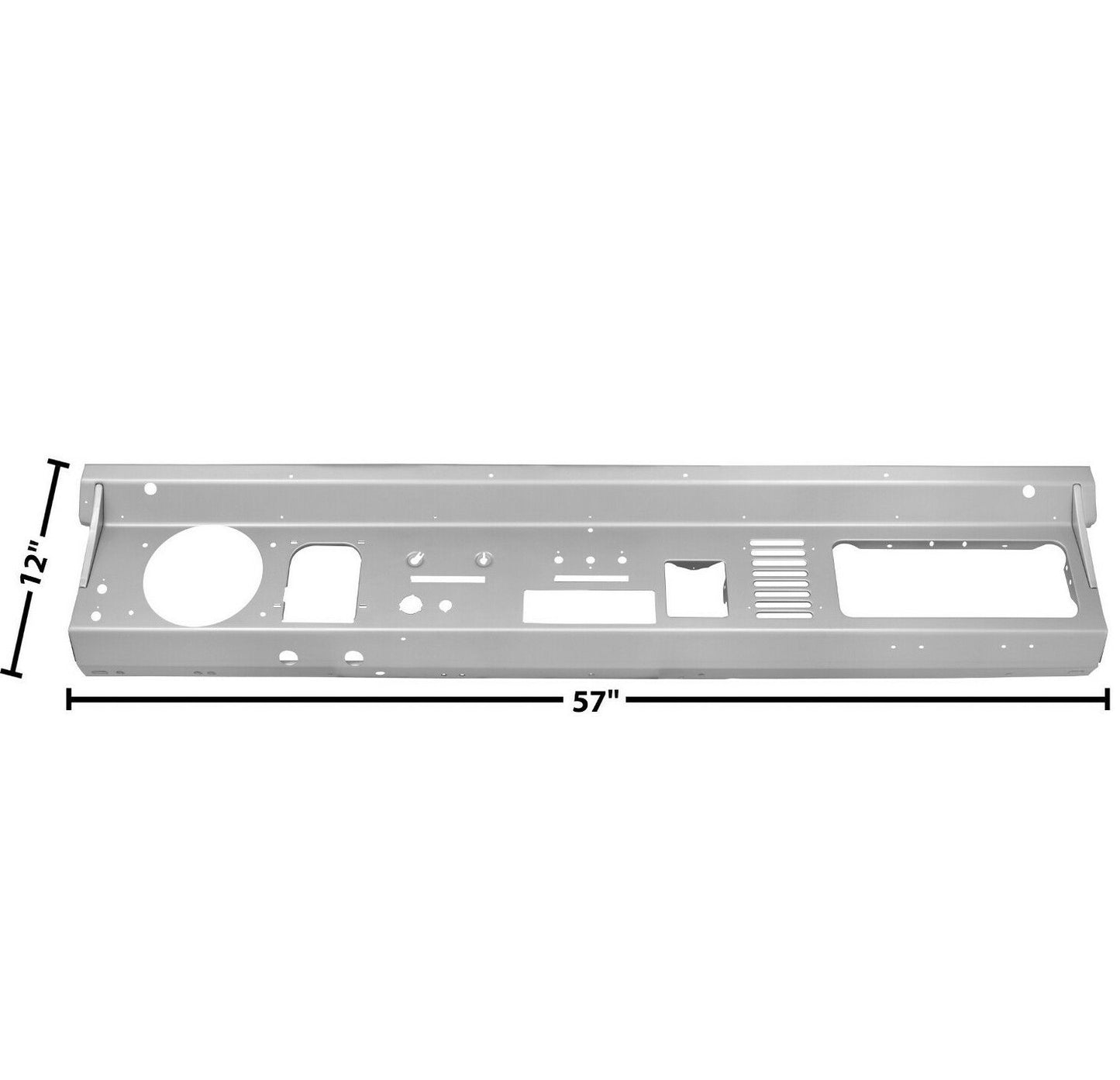 1968~1977 Bronco Dash Panel Assembly w/ DIN Radio Weld Through Primer Dynacorn