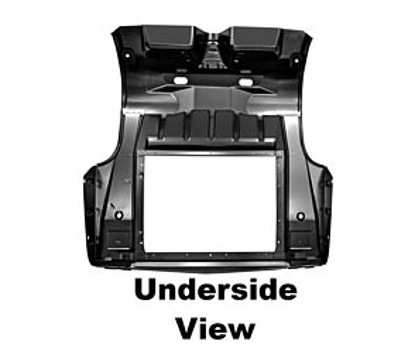 67 68 Cougar Complete Trunk Floor w/Shock Absorber Access Plugs Snubber Brackets