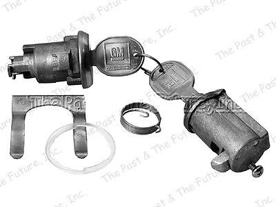 61 62 Impala Trunk & Glove Box Lock Kit - Round Head Key - Later IMLS6162-1