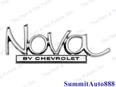 1968 1969 1970 1971 1972 68 69 70 71 72  Nova Trunk Lid Emblem 1PC NOEM6872-3