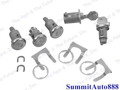 63 Impala Ignition Door Trunk Glove Lock Kit w/ Long Cylinder Original IMLS63-1