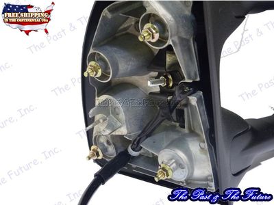 Textured Power Heated Signal Telescope Side View Dual Arm Tow Door Mirror Right