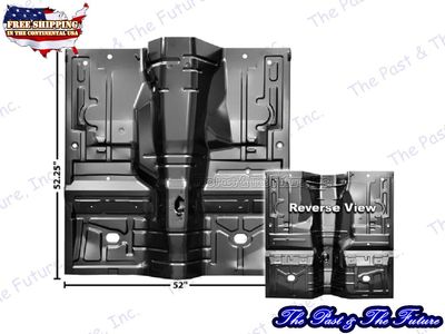 79 80 81 82 83 - 93 Mustang Front Floor Pan - Auto Transmission Style MSFL7993-2