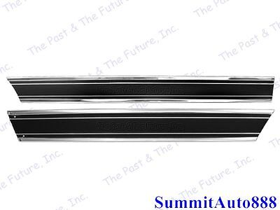 Chevy Pickup Truck Front Rear Lower Bed Molding Long Black Right CPMG6972-1R+5R