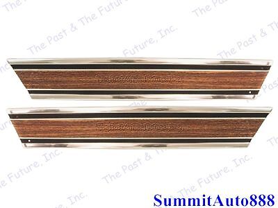 Chevy PU Pickup Truck Rear Lower Bed Molding Short Wood Grain R&L CPMG6972-8P