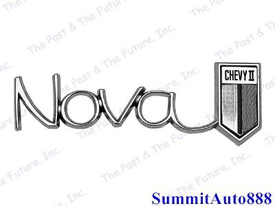 1966 1967 66 67 Chevy Nova Quarter Emblem - Standard - Pair NOEM6667-2