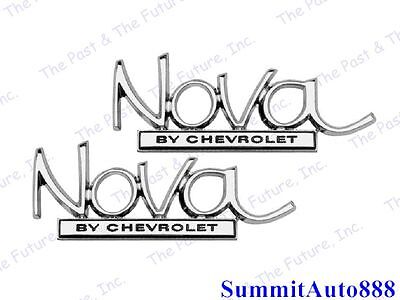1968 1969 1970 1971 1972 68 69 70 71 72  Nova Trunk Lid Emblem 2PCS NOEM6872-3P