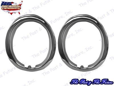 Tail Pipe / Exhaust Tip Molding - Chrome - 2 PCS MSMG6566-1-6566P