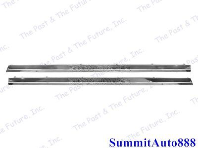 1966 66 Chevy Chevelle & Malibu Rocker Molding w/ Clips - Pair 2PCS MBMG66-1P